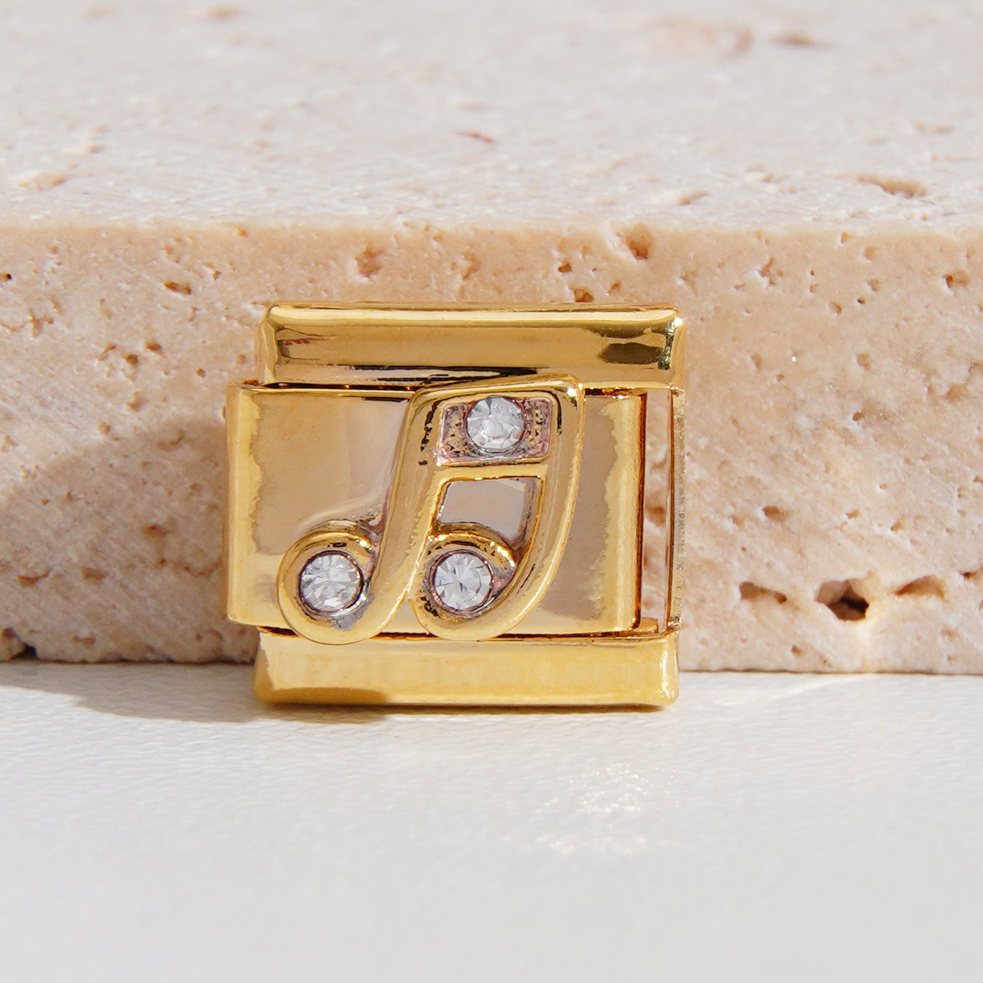 Wholesale  9mm Italian Charm Starter Bracelets DIY square Single Section Creative Stainless Steel Composable Bracelet
