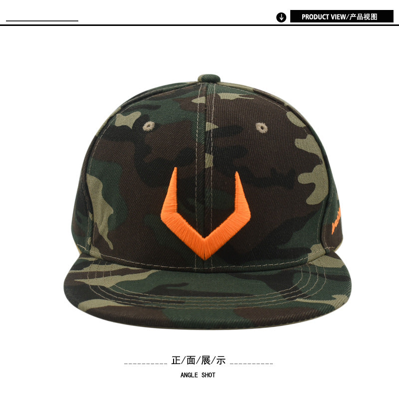 Wholesale Lettering embroidered flat brim baseball cap