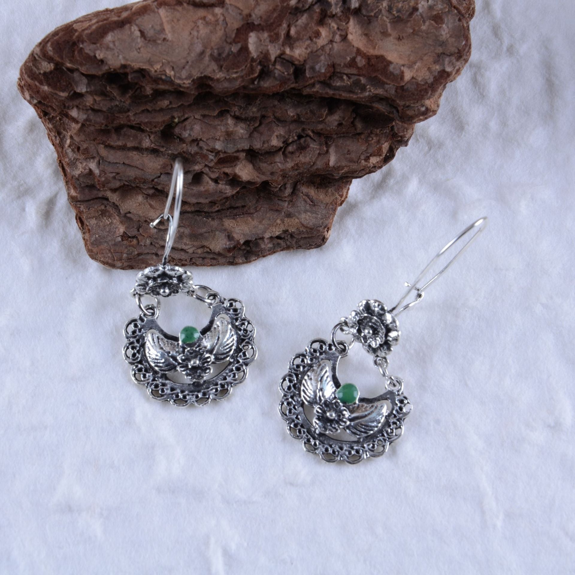 Wholesale  Bohemian Retro Hollow Flower Earrings