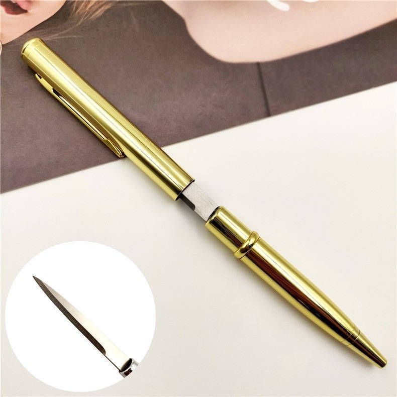 Wholesale Metal Ballpoint Pen Unpacking Express Portable Outdoor Tool Keychains ACC-KC-MengAn001