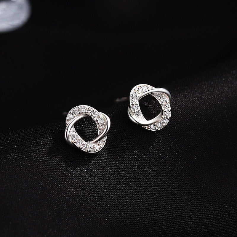 Wholesale 925 Sterling Silver Geometric Earrings