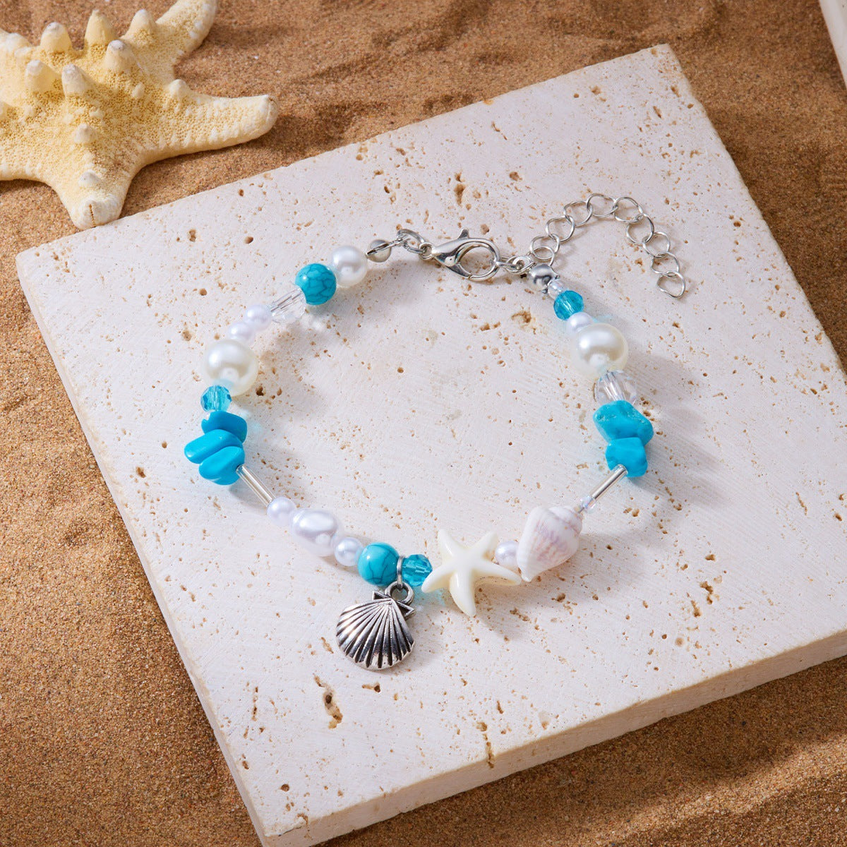 Wholesale  summer  color gravel bracelet