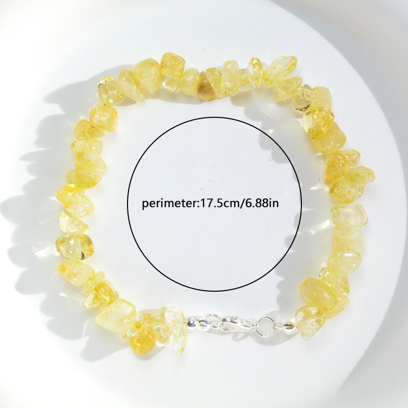 Wholesale Bohemian Colored Natural Stone Crushed Stone Bracelet ACC-BT-XA001