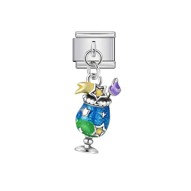 Wholesale Cartoon Stainless Steel DIY Bracelet Charms - Fashion Accessory for Resale