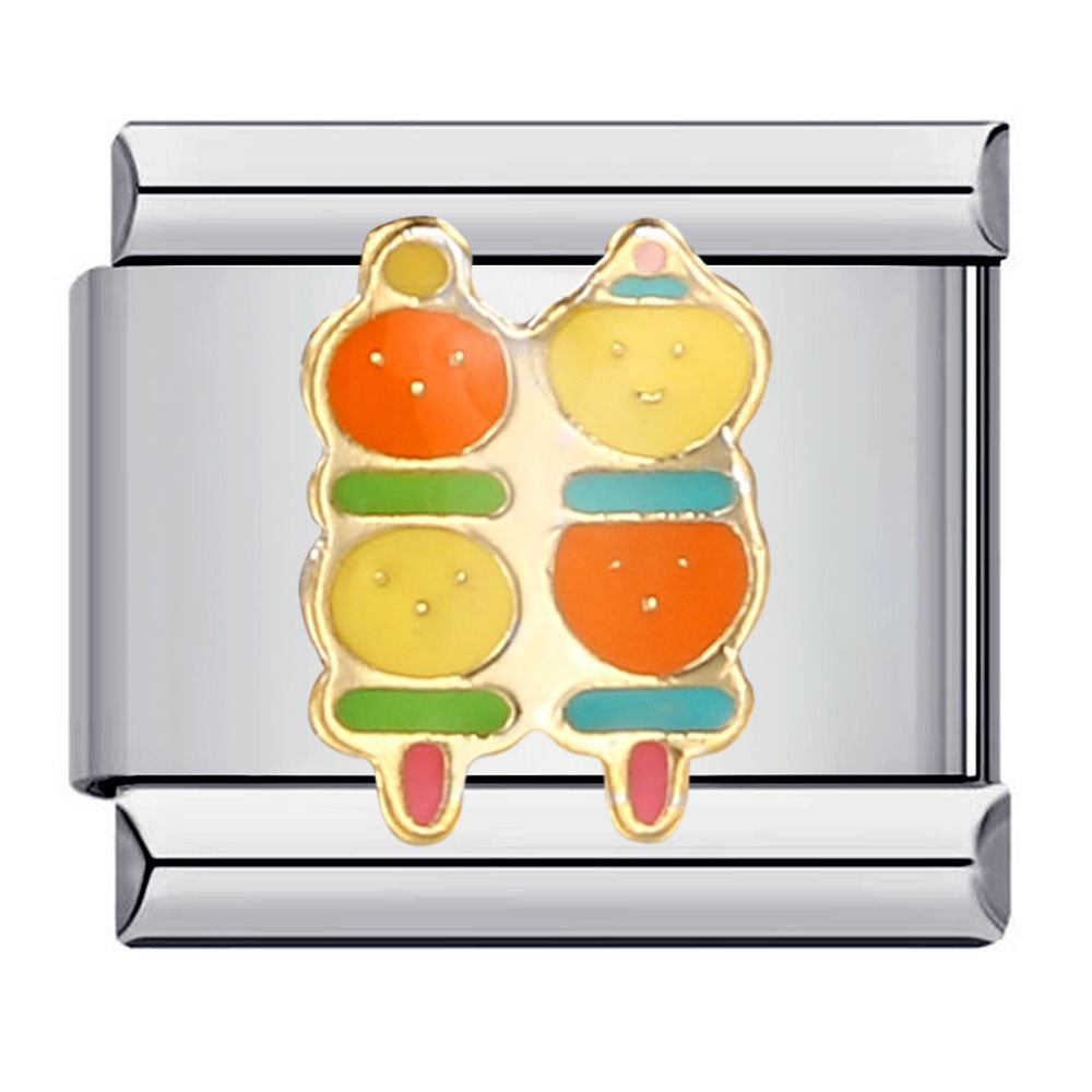 Wholesale Italian Module Bracelet New Titanium Steel Welding Oil Dropping Cartoon DIY Bracelet