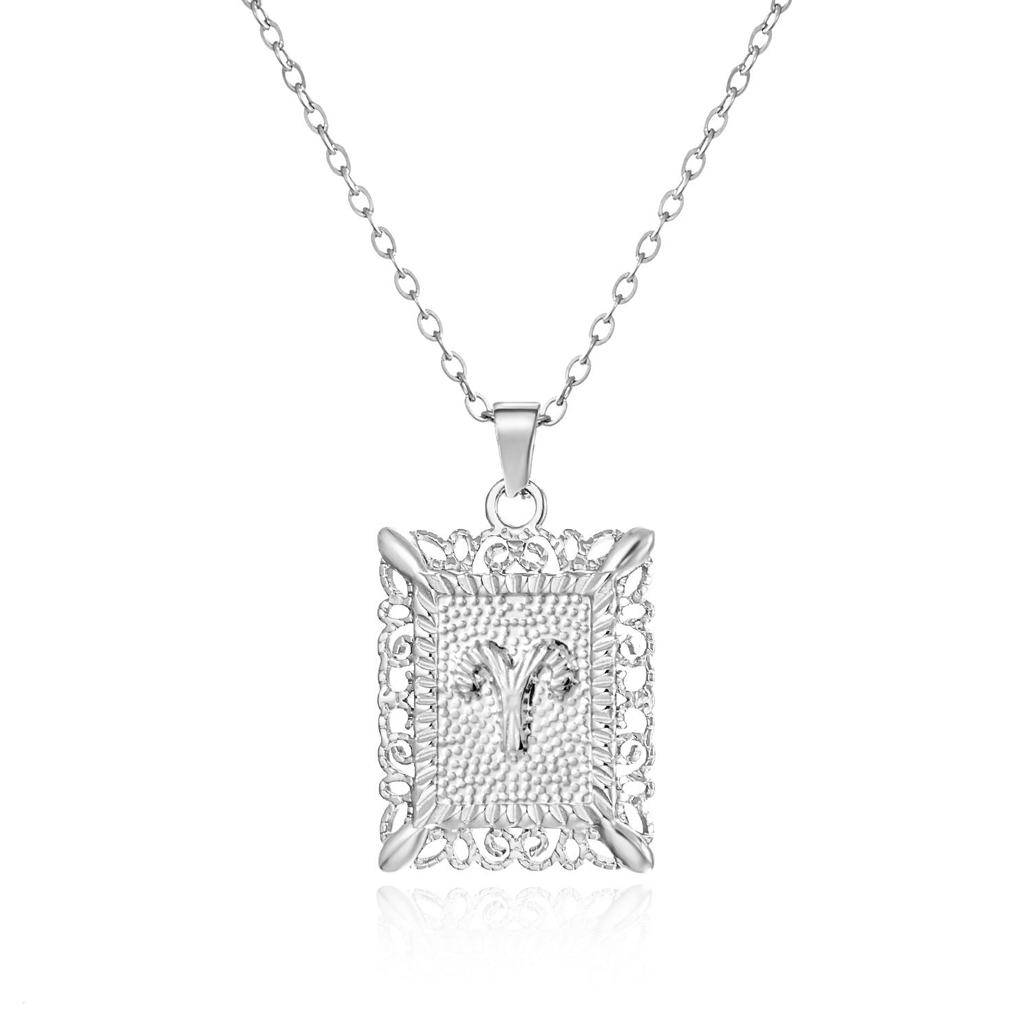 Wholesale Stainless steel twelve constellations necklace