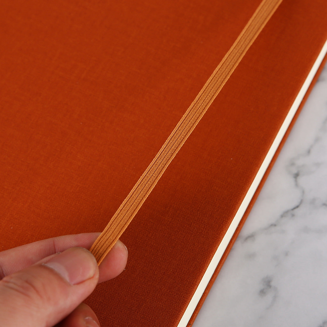 Wholesale A5 hard leather strap notebook business office PU notepad