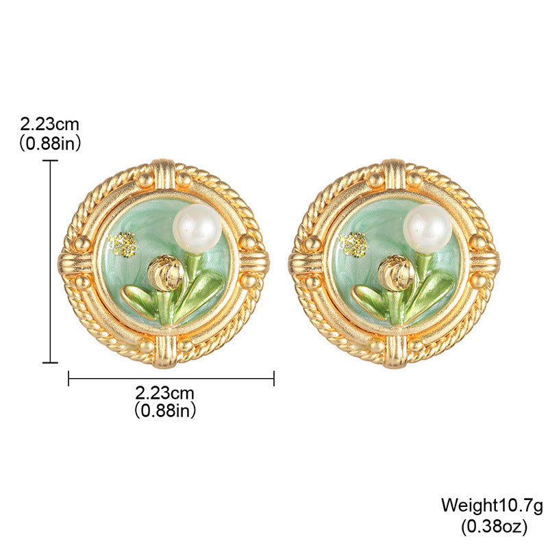 Wholesale Retro Natural Pearl Earrings