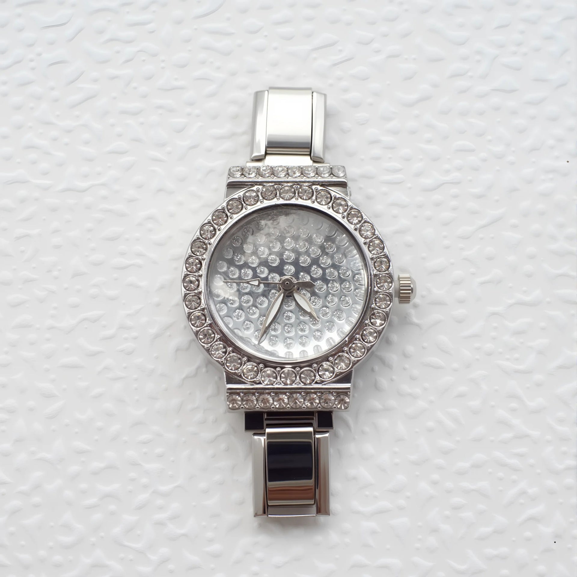 Wholesale Italian Charm Watches Multifunctional Casual DIY gold Module Splicing Diamond Pendant Stainless Steel Watch