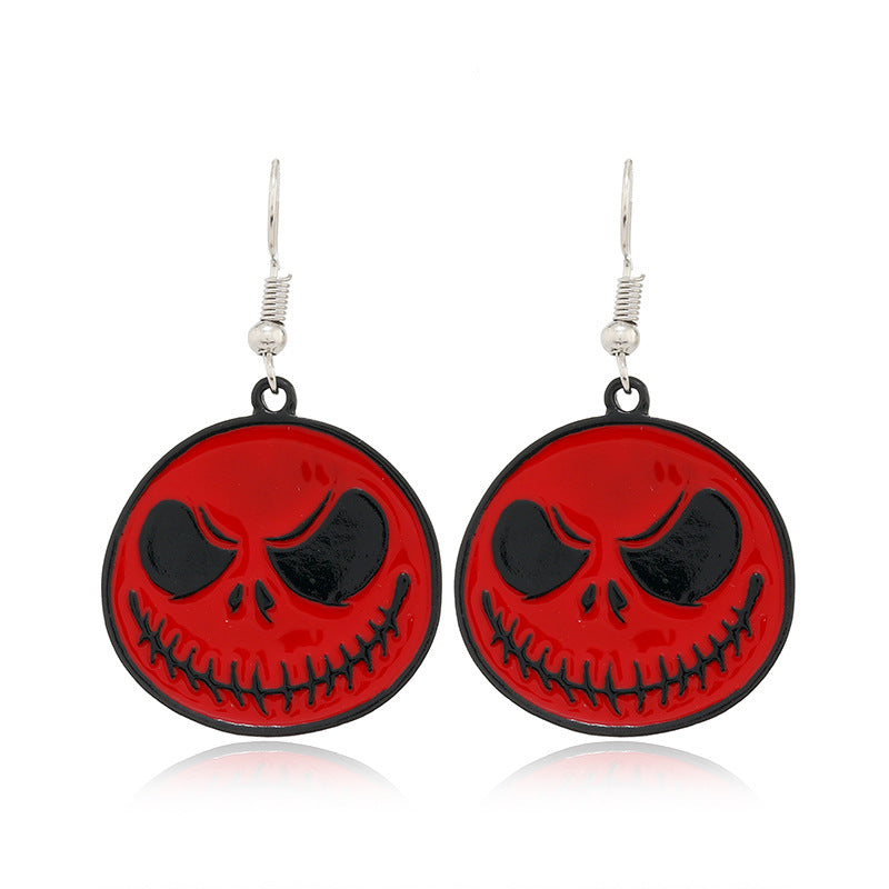 Wholesale   Creative Personalized Event Skull Alloy Earrings