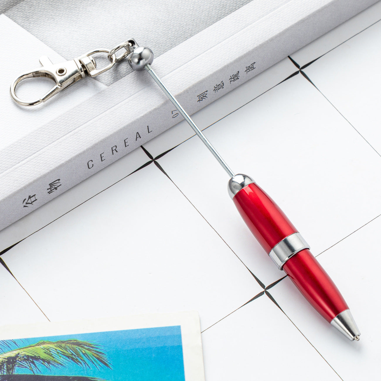 Wholesale Mini Beadable Keychain Pen DIY Beaded Office Supplies Teacher Gifts ACC-PN-Huah008