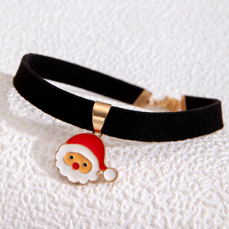 Wholesale Christmas Cute Versatile Santa Claus Snowman Necklace ACC-NE-YongGe020