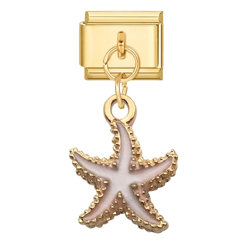 Wholesale Italian Charm Bracelet 9mm DIY Creative Retro  Stainless Steel Composable Bracelet