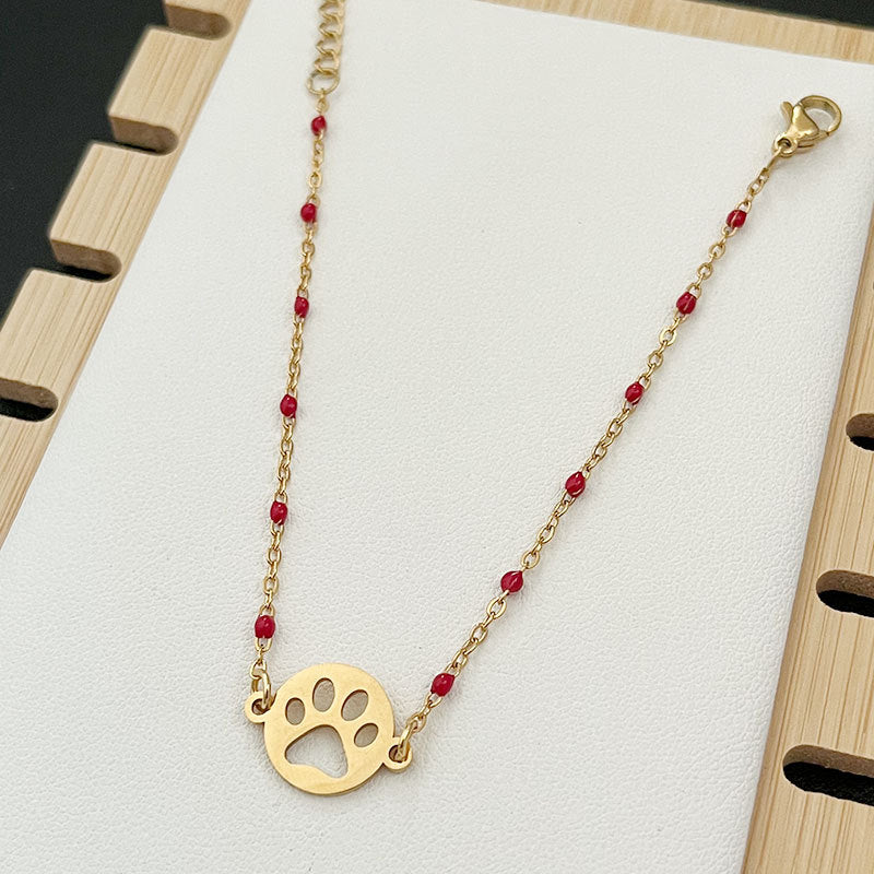 Wholesale Stainless Steel Colorful Bohemian Rice Bead Bracelets