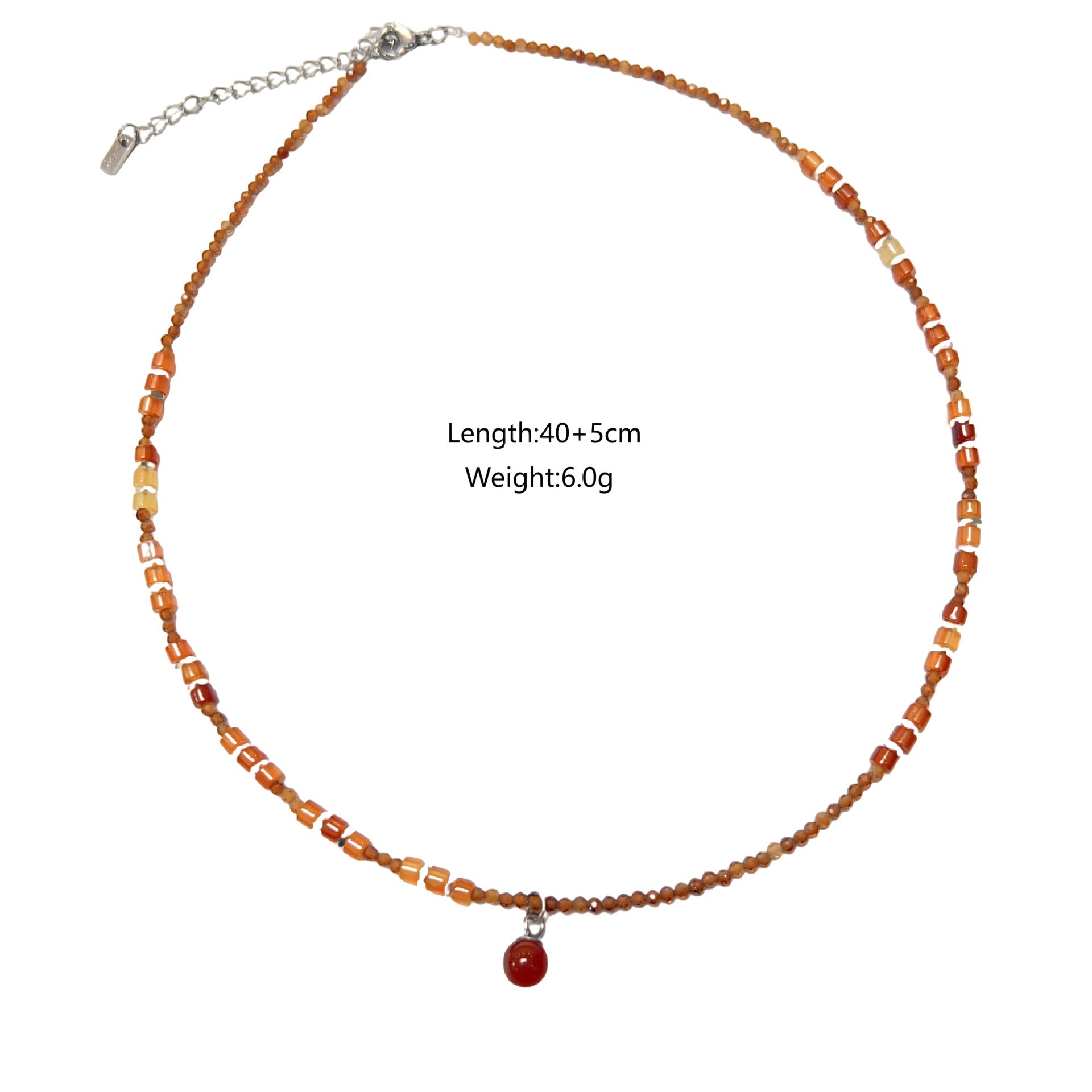 Wholesale Titanium Steel Natural Cut Sands Original Design Necklace