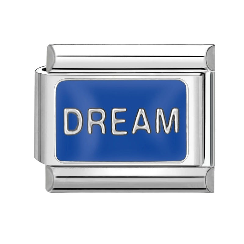 Wholesale  Italian Beaded Bracelet 9mm DIY Splicing Removable Father's Day Creative Stainless Steel Combinable Bracelet