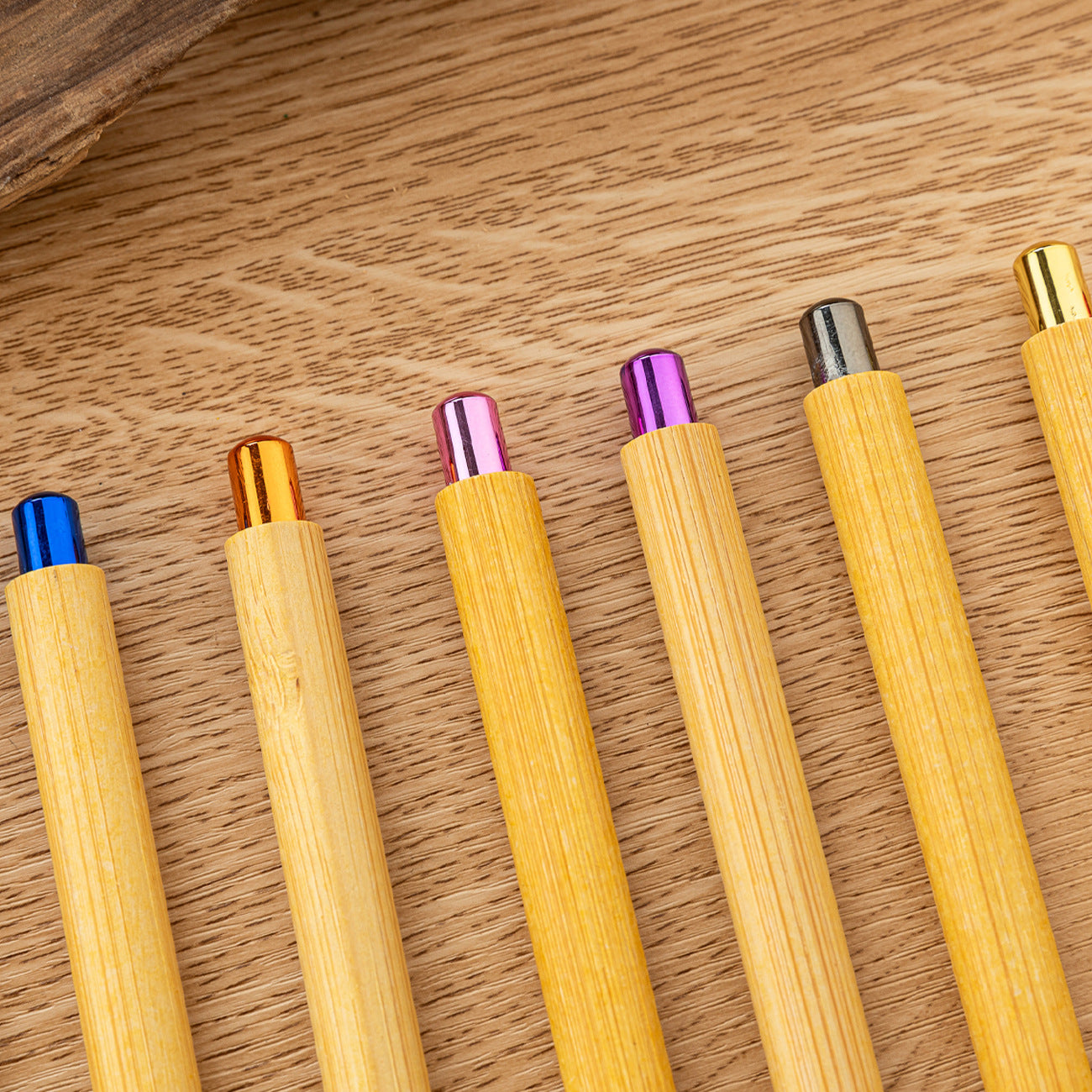 Wholesale Back to School  Multicolor bamboo ballpoint pen