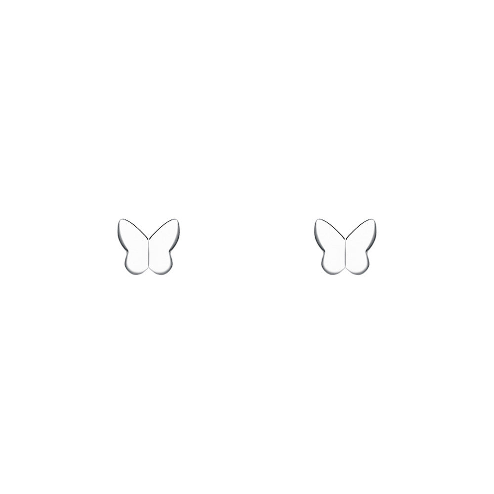 Wholesale silver butterfly stud earrings