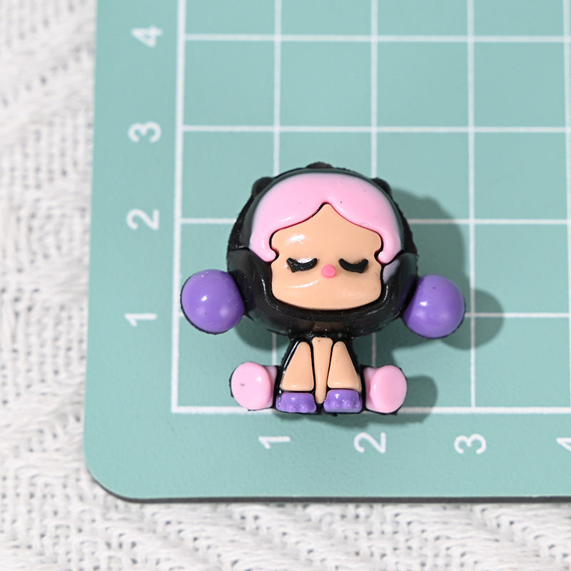 Wholesale 10pcs Rubber Cute Cartoon  DIY Bead Accessories