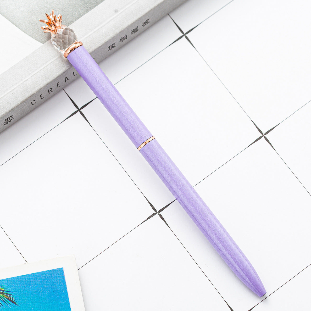 Wholesale  Creative Pen Pineapple Crystal Ballpoint Pen