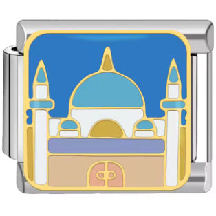 Wholesale Italian Charm Bracelet 9mm DIY Splicing Coffee Villa Stainless Steel Composable Bracelet