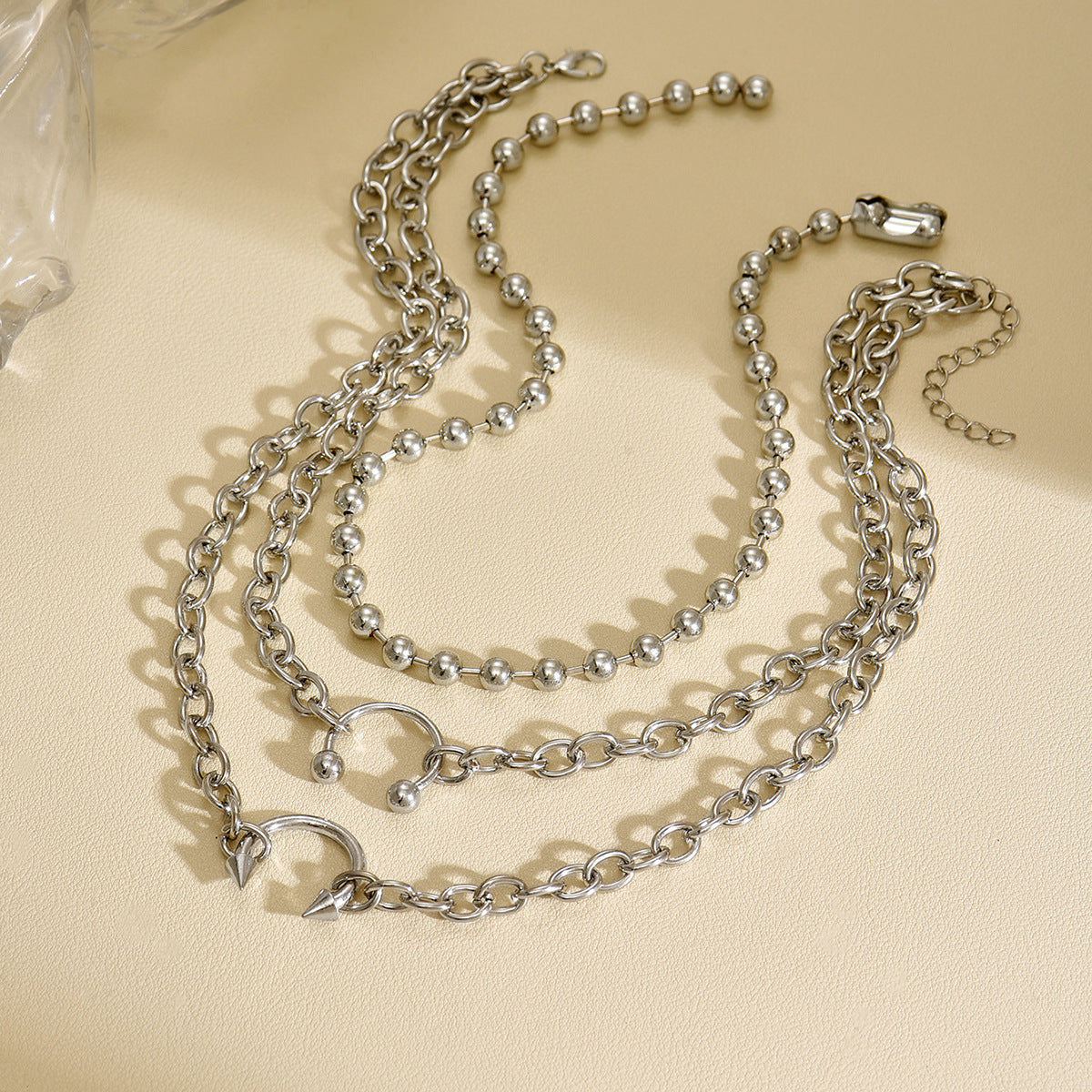 Wholesale Hip-Hop Punk Layering Pendant Necklace Fashion Accessory for Boutique Resale