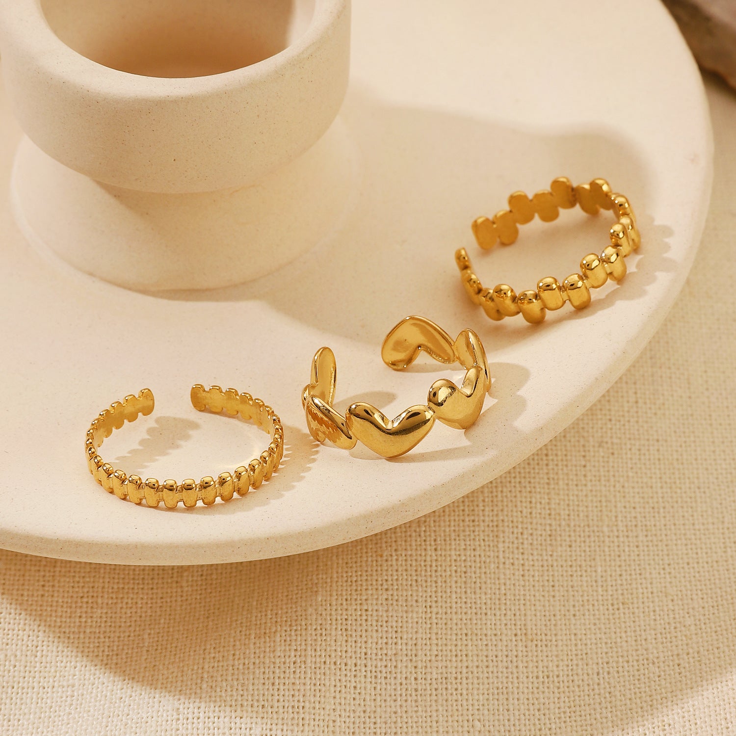 Wholesale Stainless Steel  Non-Fading Open  Ring