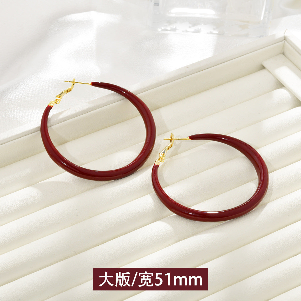Wholesale  Red Hoop Earrings Luxury Earrings