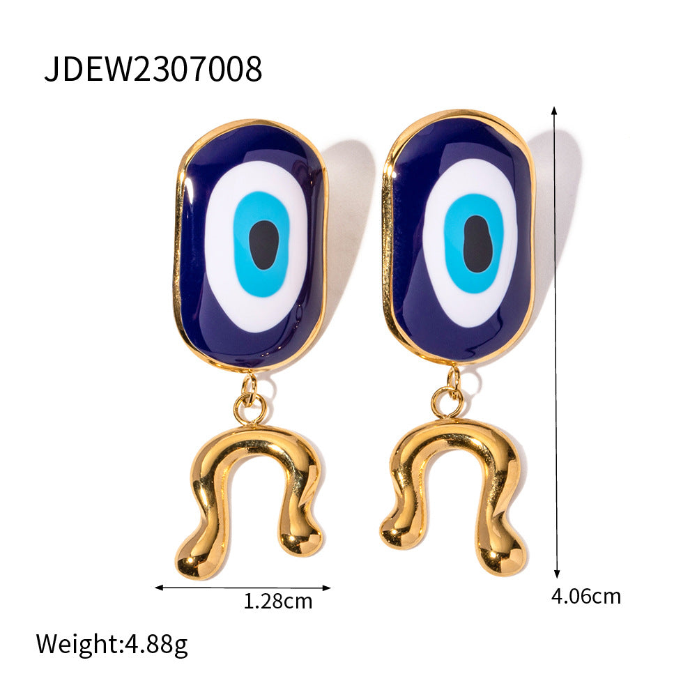Wholesale Blue Eye Pendant Ethnic Style Devil Eye Earrings Rings ACC-RS-WanXing006 ACC-RS-WanXing006