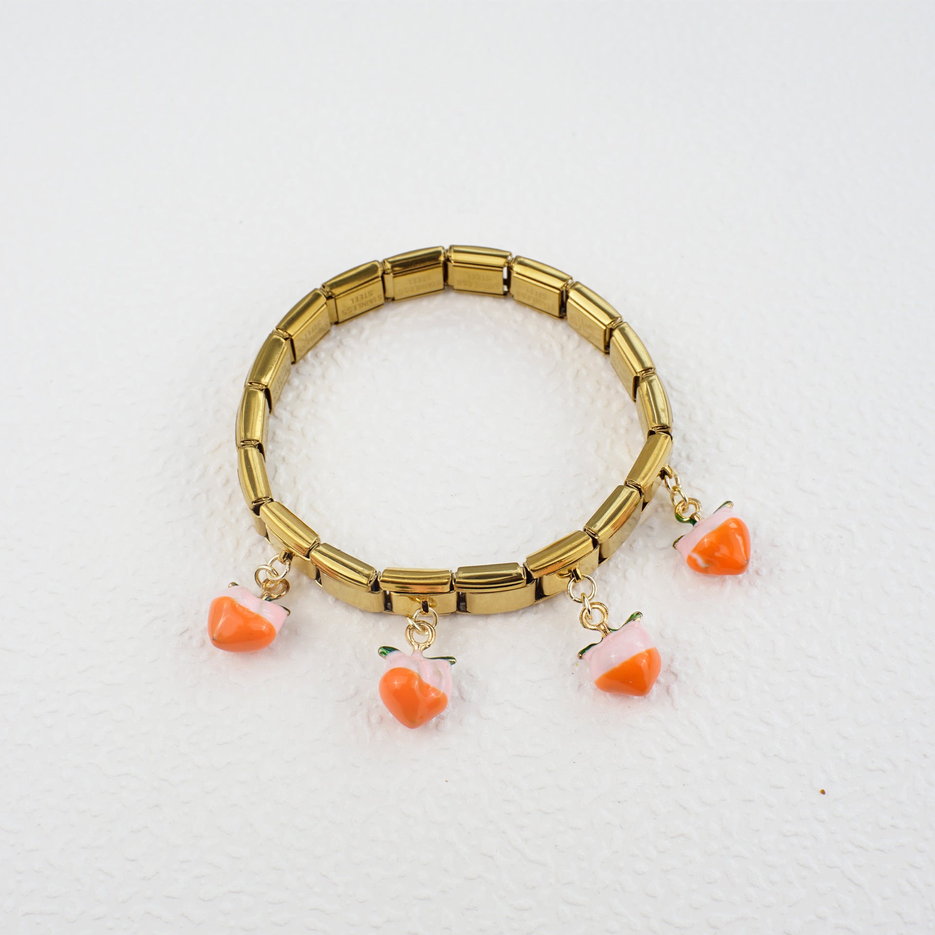 Wholesale 5pcs/   pack Single Section Creative Stainless Steel Composable Bracelet