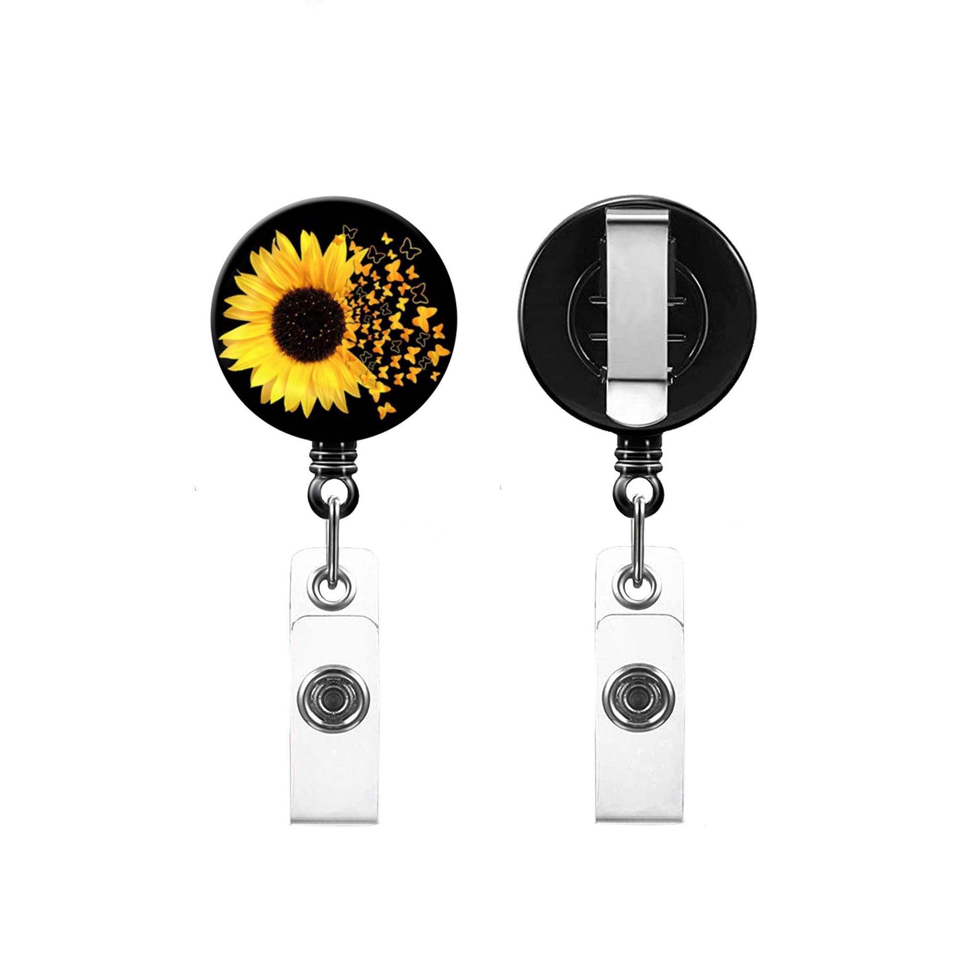 Wholesale ABS Sunflower Telescoping Keychain