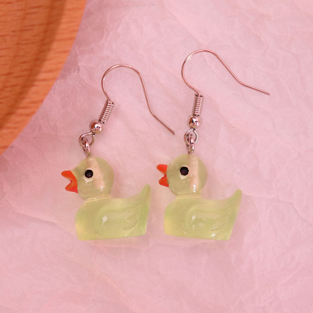 Wholesale Cartoon Animal Cute Little Duck Earrings