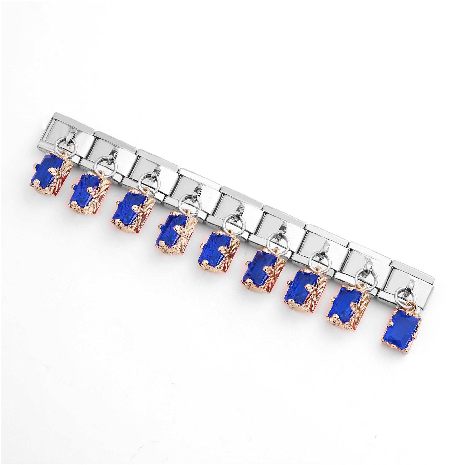 Wholesale Italian Charm Bracelet 9mm DIY Splicing Removable Stainless Steel Color Square Series Composable Bracelet ACC-BT-XY046