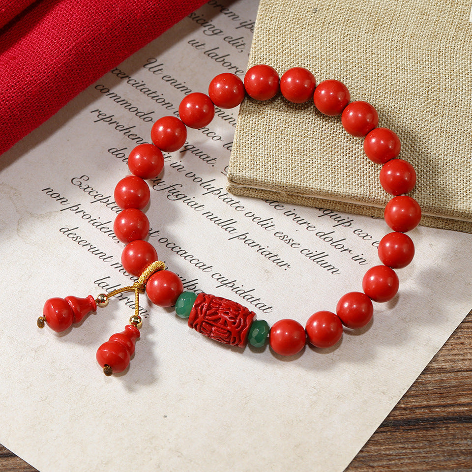 Wholesale Agate Bracelet Retro Chinese Fortune Rolling Design Fashion Jewelry Accessory For Women Everyday