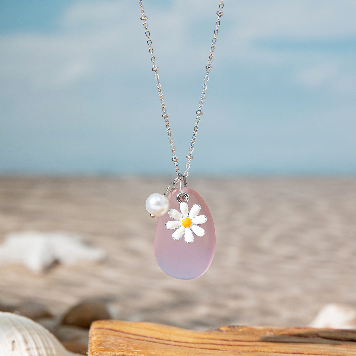 Wholesale  Ocean Vacation Style Starfish Shell Pendant Necklace