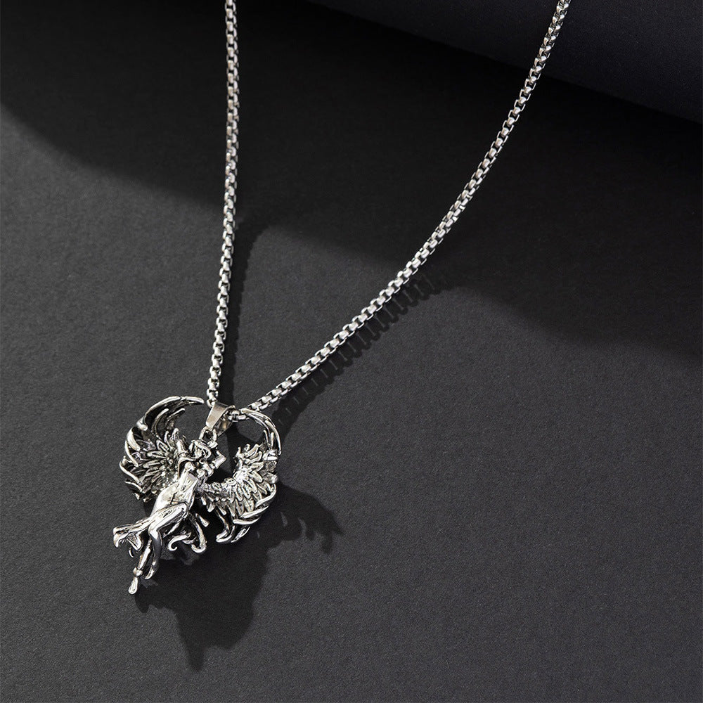 Wholesale Cold Wind Devil Design Stainless Steel Pendant Chain Fashion Accessory for Men Women Boutique Gift