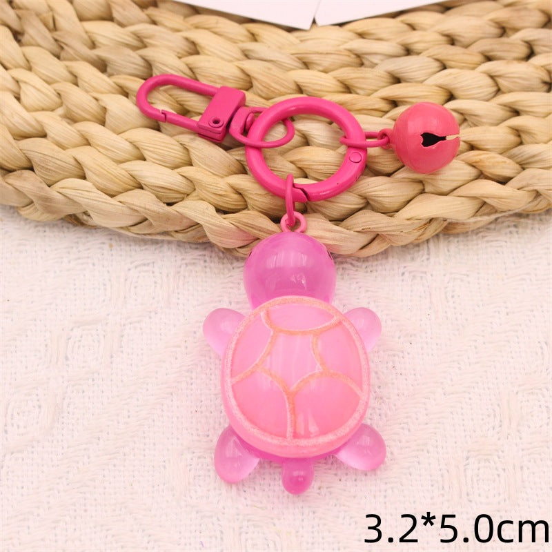 Wholesale Creative Cartoon Cute Luminous Little Turtle Keychains ACC-KC-YiNian001
