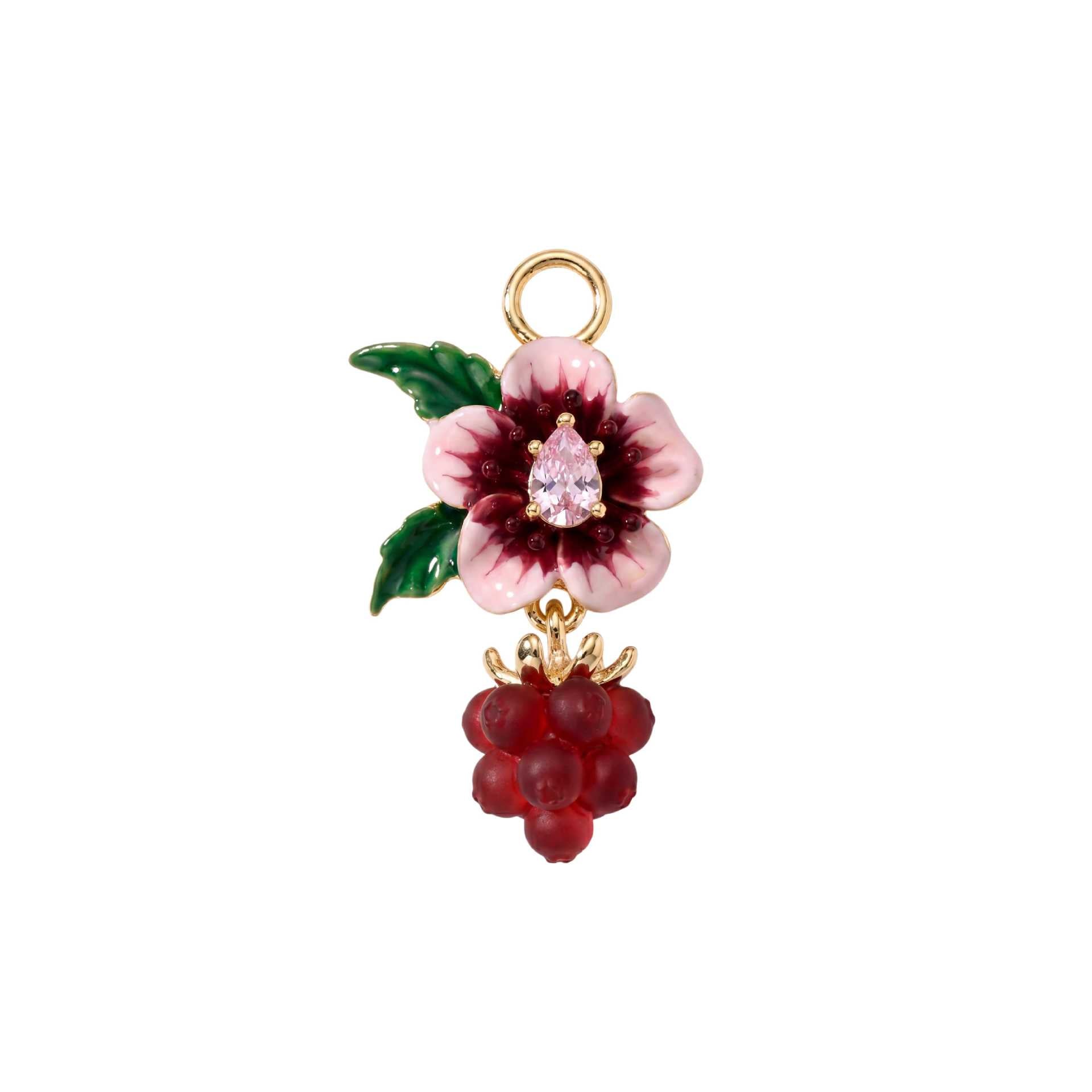 Wholesale Copper Retro Grape Berry Pendant Necklace Sweet Girl Style Floral Fruit Charm Fashion Accessory For Everyday Boutique Resale