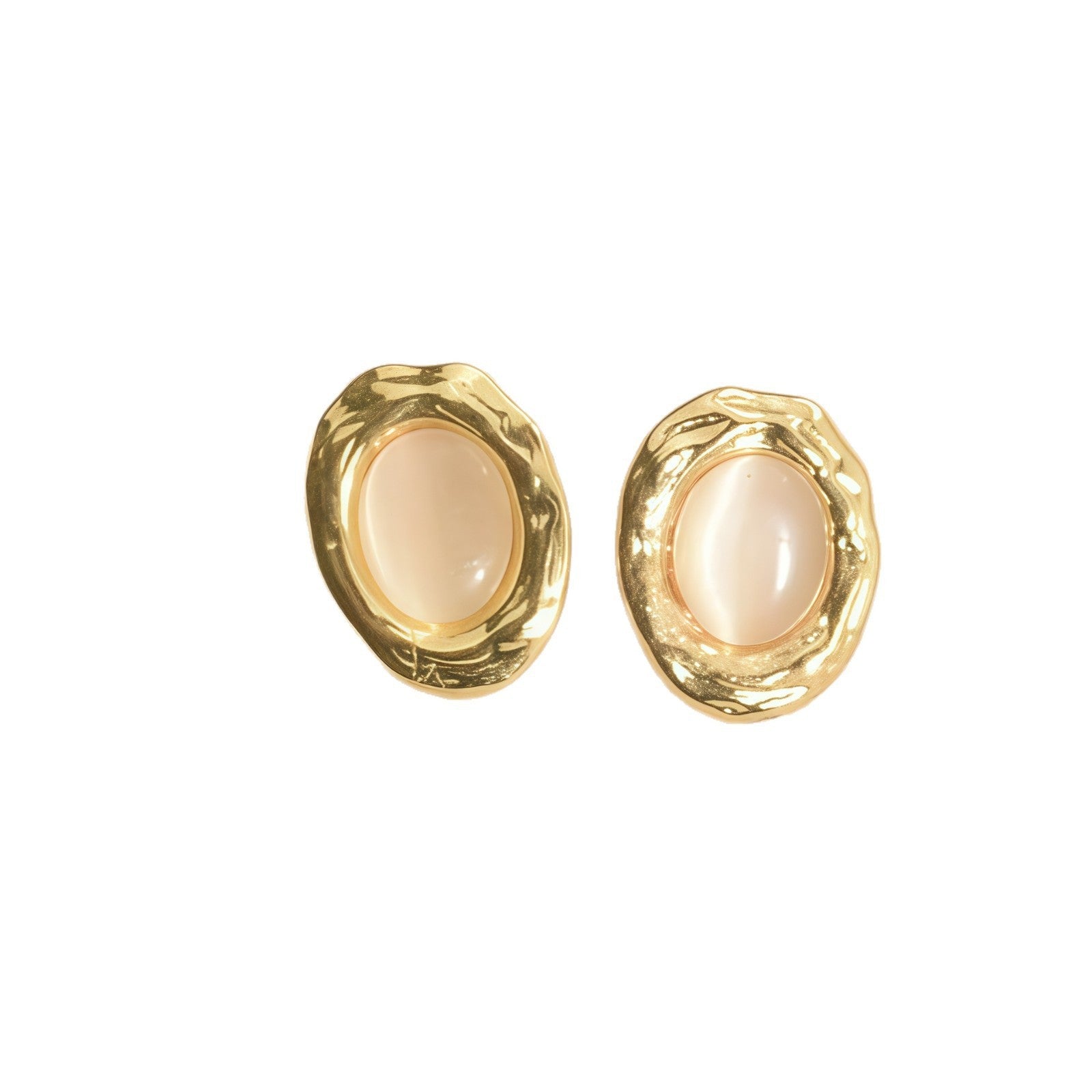 Wholesale Vintage Style Tiger' s Eye  Maillard Geometric Earrings