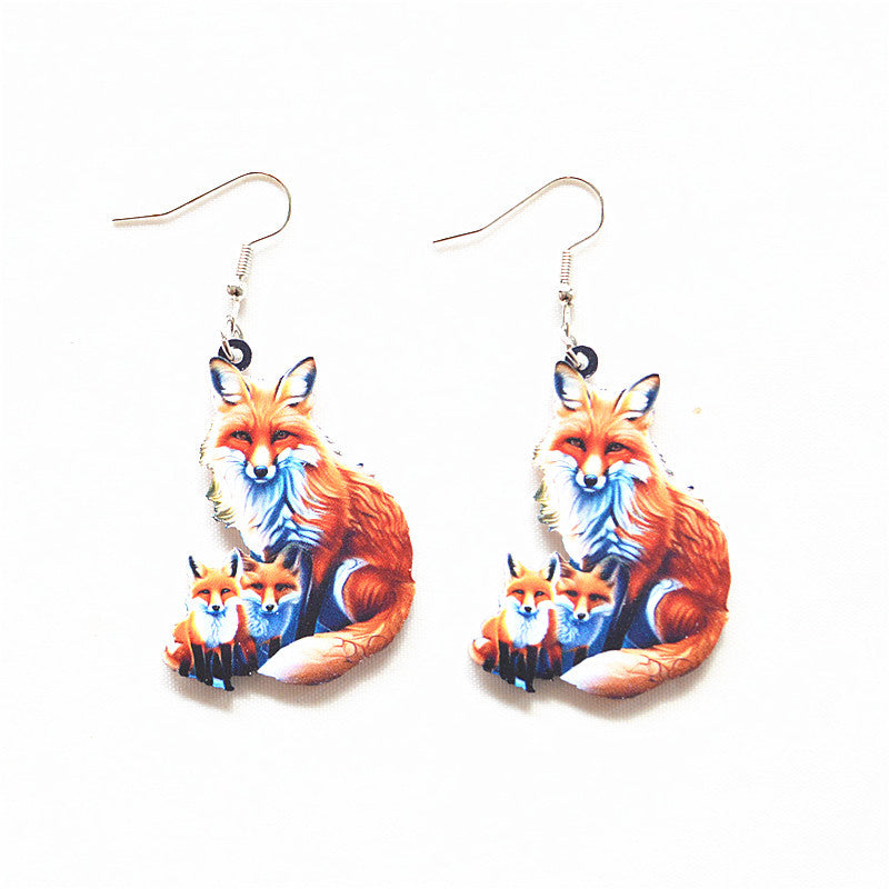 Wholesale Animal Earrings Creative Acrylic Cartoon Earrings ACC-ES-XN019