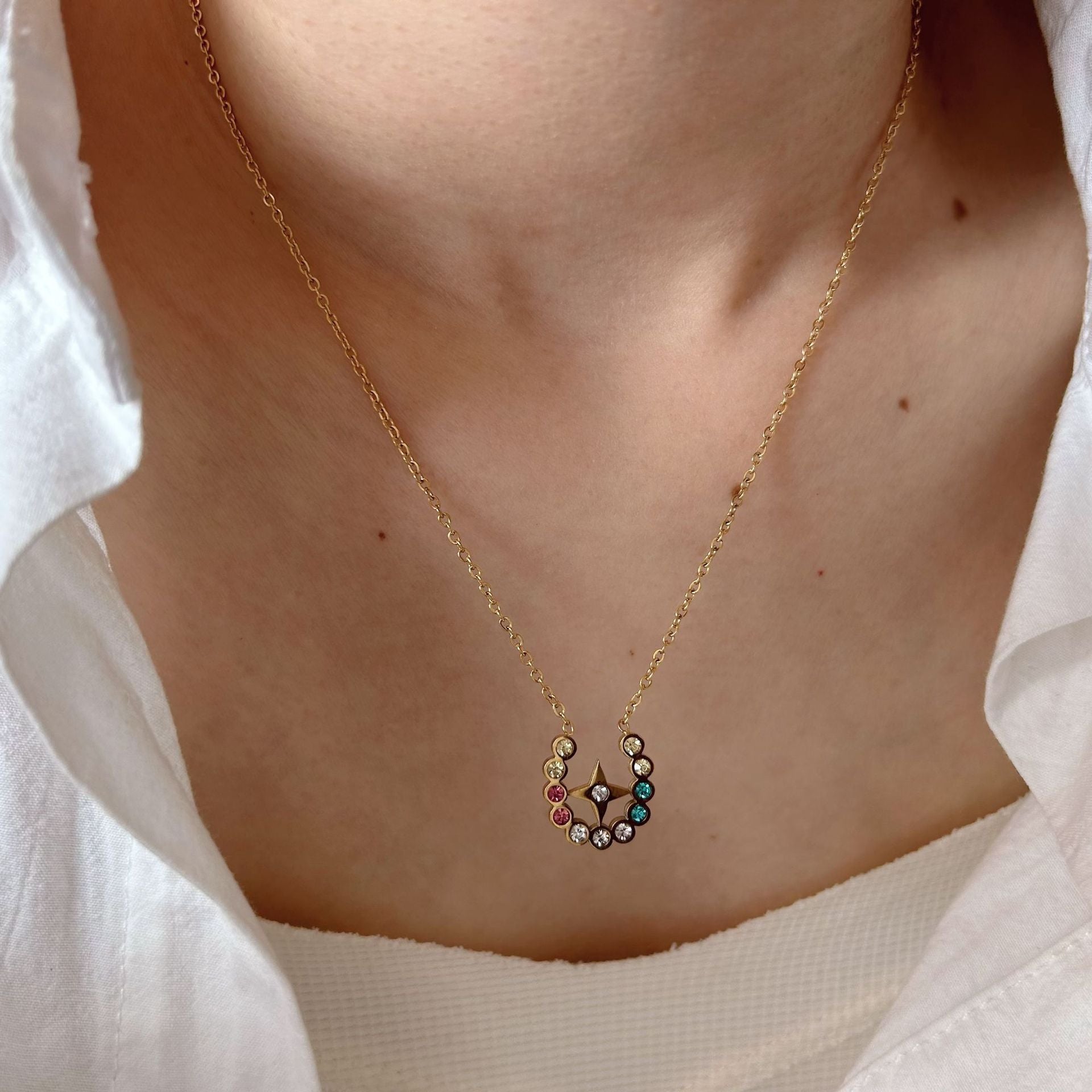 Wholesale  Mangxing Square Brand Stainless Steel Chain Necklaces