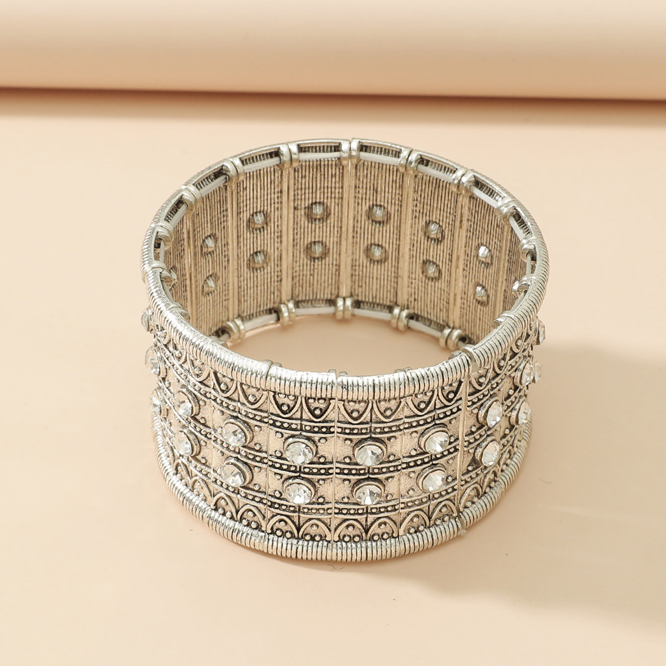 Wholesale Vintage Inlaid Resin Stretch Bracelet ACC-BT-JunJie006