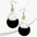 Wholesale Acrylic White And Black Luxury Earrings