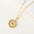 Wholesale  Bohemian Hollow Color Zircon Devil's Eye Necklace