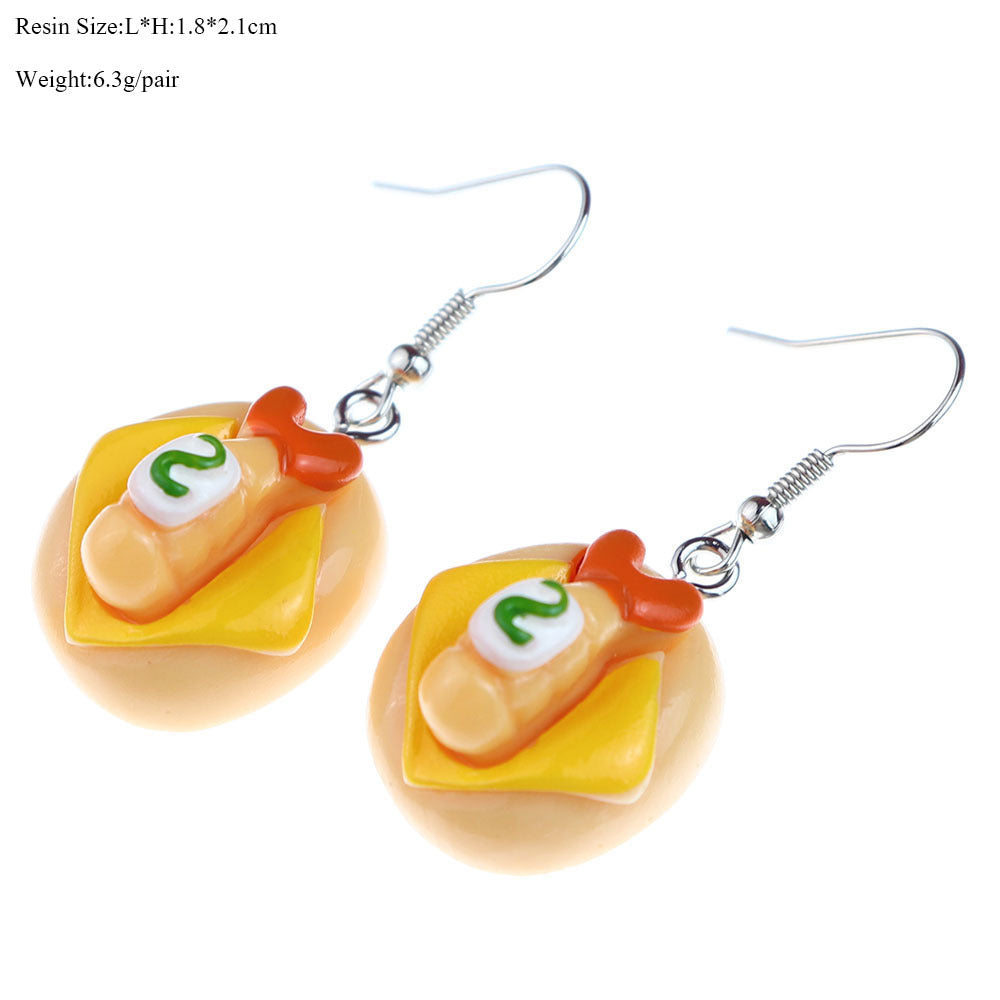 Wholesale cute  miniature food earrings