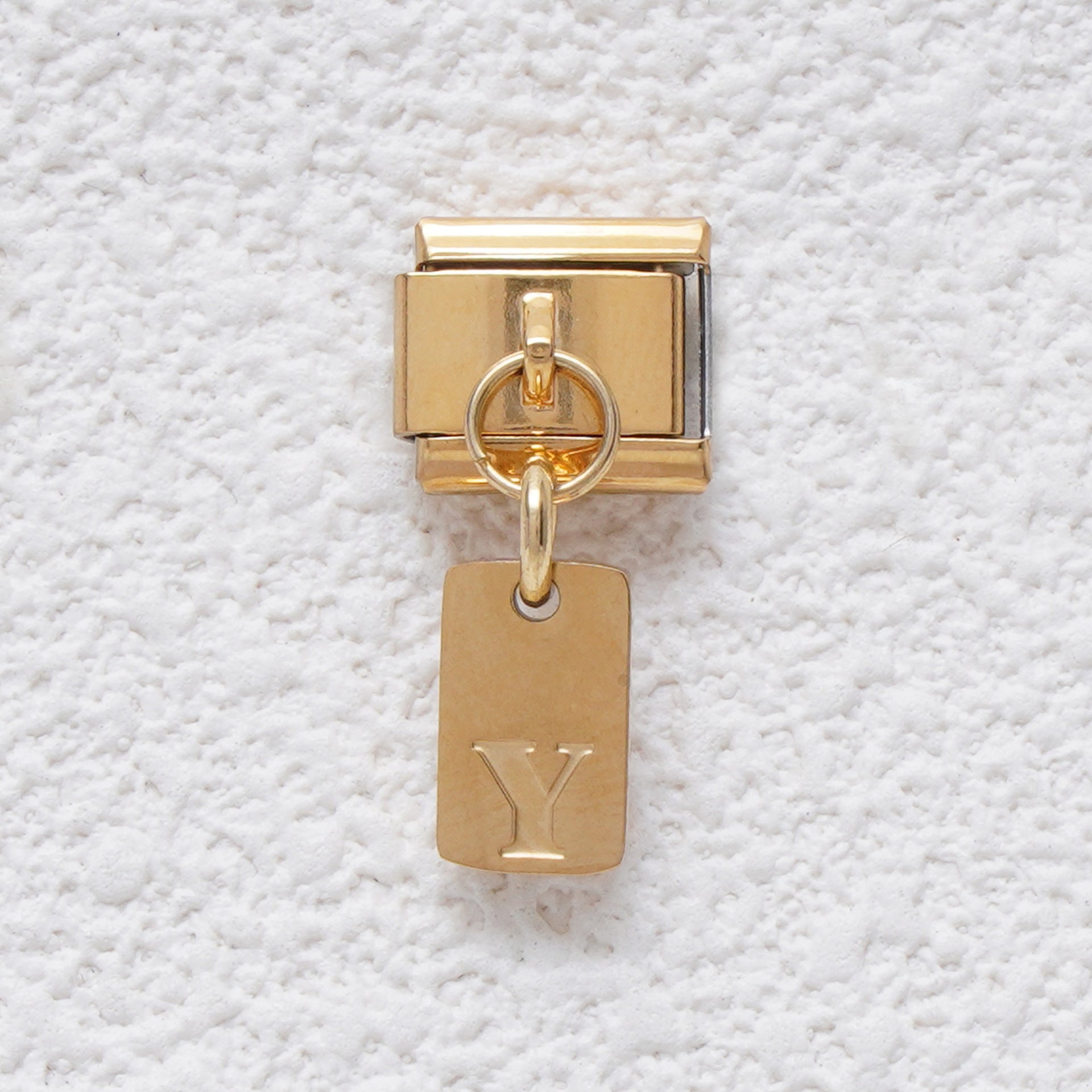 Wholesale 5pcs Italian Charm Bracelet 9mm DIY Splicing Letter Series Stainless Steel Composable Bracelet