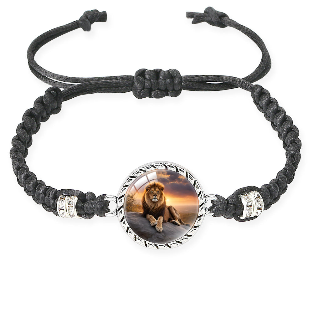 Wholesale Lion braid adjustable bracelet