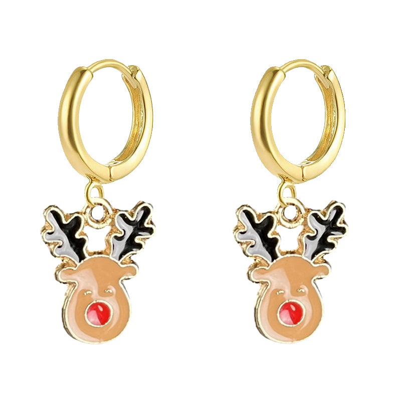 Wholesale 2 pairs/ pack Christmas gift  Christmas tree earrings
