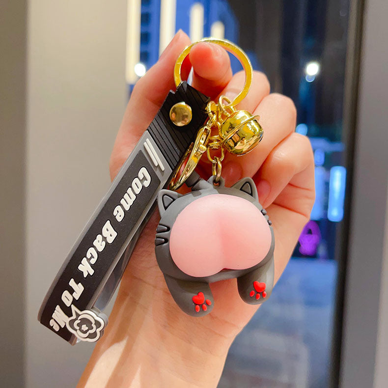 Wholesale Cute Elastic Cat Keychain ACC-KC-JinYao002