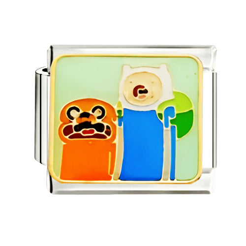 Wholesale  Italian Charm Bracelet 9mm DIY Oil-Drip Color Creative Stainless Steel Composable Bracelet